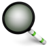Magnifier Green Icon 72x72 png